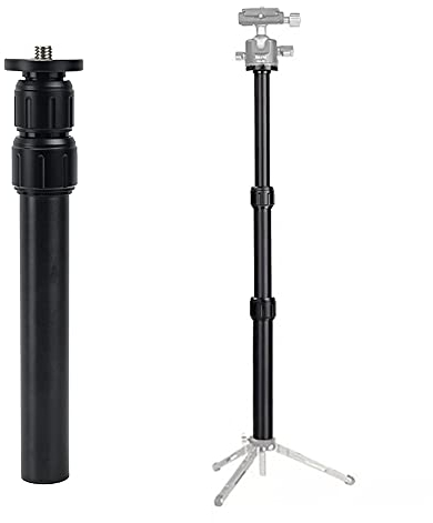 Tripod Extension Center Column Extender Telescopic 3 Section Pole Rod for Photo Studio Monopod DSLR Camera Microphone Stand
