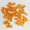 Doppelkegel/Bicone 8 mm 80 Stück - Perlen Kristall Lose Perlen mit Loch 100er Set DIY Basteln mit Loch tschechische Facettiert Beads Schmuck Acryl auffädeln Nieten Steine - Orange, Dunkelorange