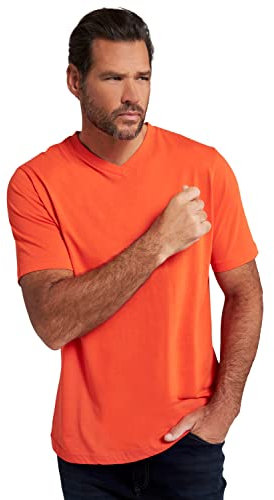 JP 1880 Camiseta, básica, Cuello de Pico, hasta la Talla 8 XL Naranja Encendido 3XL 702415654-3XL
