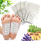 Entgiftungspflaster Füße, 100pcs Detox Fusspflaster Entgiftungspflaster, Detox Pflaster, für Stressabbau und Tiefschlaf, Fördert die Durchblutung Weiß