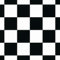 Black & White Patterned Magic Vinyl Flooring 2.8mm Realistic Foam Backed Lino Slip Resistant (Chequered Tiles, 2m x 2m)