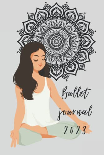 Bullet journal 2023: yoga notebook hardcover