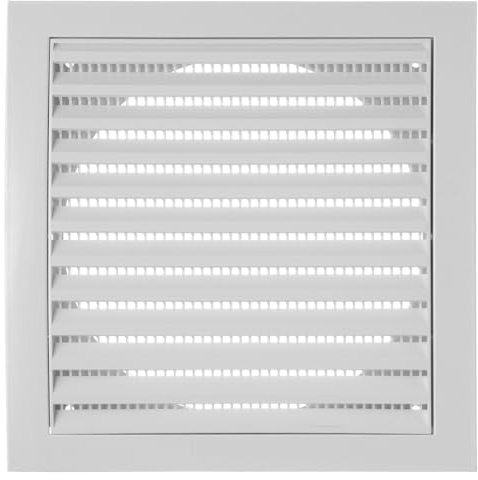 Steinberg14 Weiß Lüftungsgitter Ø 150mm mit Flansch Abschlussgitter - Abluftgitter für Wand und Decke - ABS-Kunststoff Gitter