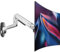 Ergounion Monitor Wandhalterung für 13-38 Zoll Bildschirm bis 11 Kg, Voll Einstellbare Monitor Halterung Wand mit Höhenverstellbar, Monitor Wall Mount mit Kabelmanagement, VESA 75/100 mm, Aluminium