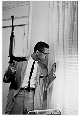crttrs Malcolm X-Poster, Leinwand-Poster, Schlafzimmer-Dekor, Sportlandschaft, Büro, Raumdekoration, Geschenk, ungerahmt, 50 x 75 cm