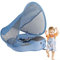 Voihamy Natation pour Bebe - Piscine Bouee Bebe - Bouee Bebe avec Pare Auvent - UPF 50+ Funny Anneau Bain Bébé avec Pare Soleil | Boucle Sécurité Accessoires Piscine Pas Retournement