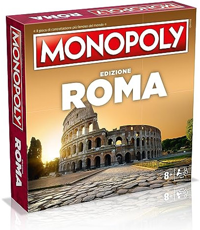Winning Moves Monopoly Rome City Brettspiele Erwachsene Brettspiele Brettspiele Kinder Brettspiele für 2 2 bis 6 Personen ab 8 Jahren