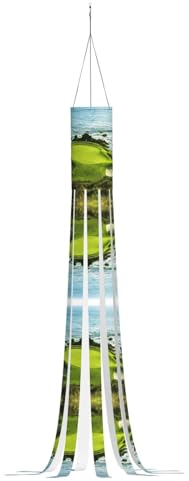 Strand-Golfplatz-Halloween-Windsack, Geister-Flagge, 150 cm, Halloween-Outdoor-Hängedekorationen, Garten, Fenster, Hof, Dekoration