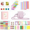 Riosin Accessoires compatibles avec l'appareil Photo pour Fujifilm Instax Mini 12, Comprenant Un Housse Mini 12, Un Album, Filtres, Cadres Muraux, Cadres de Film, Autocollant (Fleur Rose)