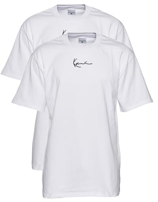 Karl Kani Herren Small Signature 2-Pack Essential Tee White, M