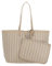 Lacoste Zely - Shopper mit Pouch 35 cm mono irish cream farine
