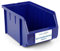 HMH Stapelboxen der Größe M 230x150x130mm für dein Kleinteilelager Sichtlagerkästen in 5 Farben Zubehör wie Deckel Trennsteg Etikett Wandschiene Sortierkisten (Blau, 18 Stück)