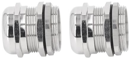 Shenruifa Cable Gland Stress Relief IP68 Waterproof Ni Plated Brass Metal Cord Grip for Electrical Boxes Lighting (M32)