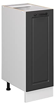 Vicco Apothekerschrank R-Line, Anthrazit Landhaus/Weiß, 30 cm, AP Anthrazit