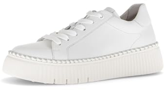 Gabor Damen Low-Top Sneaker, Frauen Halbschuhe,schnürschuhe,schnürer,straßenschuhe,Strassenschuhe,Sportschuhe,Weiss (Silber),35.5 EU / 3 UK