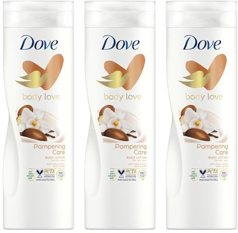 Dove Body Love Pampering Care Body Lotion with Shea Butter and Vanilla, 400 ml | for Dry Skin | Click 'πππππΌπΊπΆππ² π‘πΌπ' to Make Your Bulk Buy
