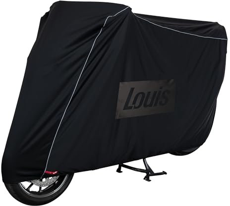 Louis Outdoor Abdeckhaube Soft Evo, Motorrad Abdeckplane Wasserdicht, Für Garage & Outdoor, UV-Schutz, Wetterfest, Faltbar, Abdeckung Für Motorrad, Fahrradabdeckung, Größe L