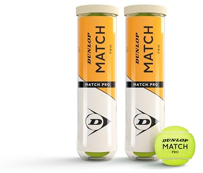DUNLOP Match Pro Tennis Ball for Sand, Hard Court & Lawn – Amazon Exclusive