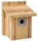 Fenteer Outdoor Bird House Käfig Öffnung Moderne Schwere außerhalb des Vogelhauses Vogel Nistkasten für Geburtstags Hinterhof Terrasse
