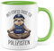 Polizei Tasse mit Spruch – Geschenk Anti-Stress-Tasse für Polizisten – Kaffeetasse 330ml aus Keramik – Beamter, Stress, Büro, Geschenkidee – Kaffee-Becher