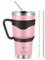 YUVONIX Stainless Steel Tumbler with Straw – Insulated Cup with Lid & Reusable Straw, Perfect for Hot & Cold Drinks. Durable and Stylish for Everyday Use. (Pink)