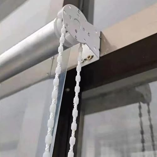 Outdoor Clear PVC Roller Blinds - Transparent Waterproof Window Shades for Gazebo, Patio & Pergola - Privacy Screens with Easy Installation, Multiple (100 x 120 CM)