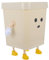 Cabilock De Ordures En Plastique Peuvent Élégant Poubelles Seau à Ordures Corbeille Couche De Fantaisie Poubelle De Cuisine Pour Grand Bac Poubelle Décorative Peut Rose Beige