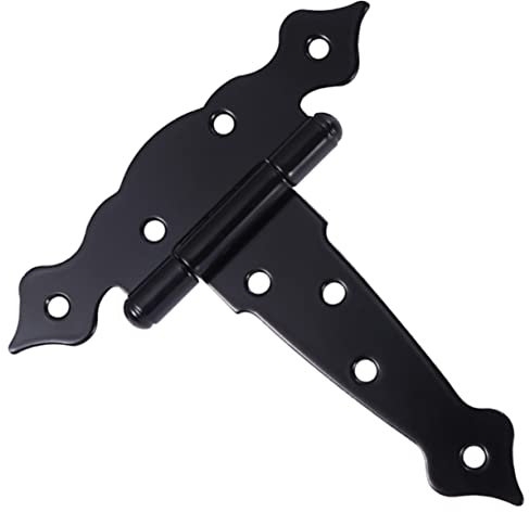 Black Iron T Door Hinge Heavy Duty for Door and Playhouse