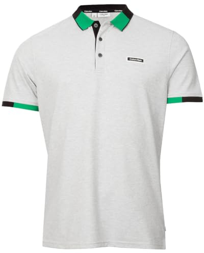 Calvin Klein Mens Madison Pique Lightweight Quick Dry Golf Polo Shirt