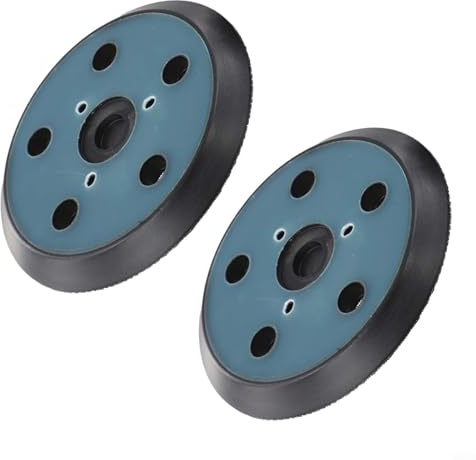 Doppelpack 12,7 cm 5-Loch-Schleifer-Pad für Porter Sander 333 334 332 Typ Random Orbit Palm Vibrat Gummi Trägerplatte mit reduziertem Kabel