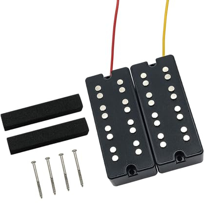 Offener Tonabnehmer für E-Bassgitarre, 4 Saiten, Doppelspule, Keramik-Magnet für Musikstile, Gitarrenzubehör, Kontrabass-Set