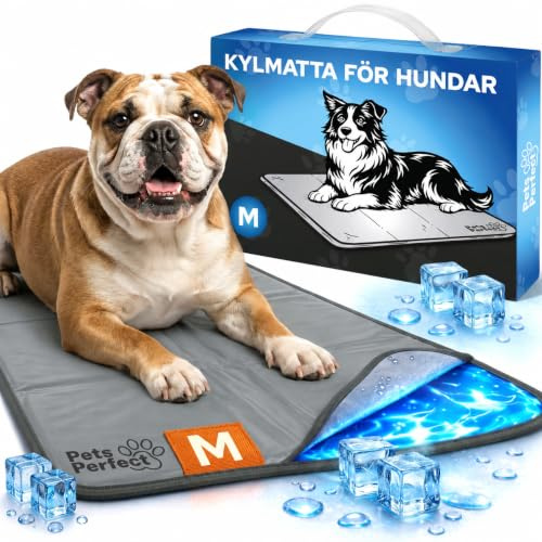 Pets Perfect Kühlmatte für Hunde selbstkühlend - Hunde Kühlmatte mit 100% ungiftigem ThermoSchutz Gel - Kühlmatte Hund Selbstkühlend für alle Größen - Faltbare Dog Cooling mat und kühlmatte Katzen