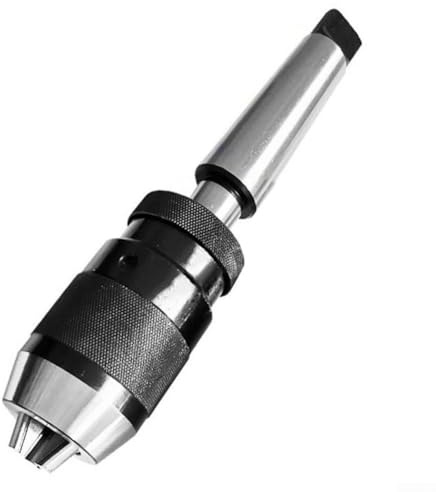 Mandrino autofilettante con gambo MT2 e R8 per tornio conico Morse, macchina CNC e trapano a colonna - Costruzione in acciaio, compatibile con portautensili MT2/R8 (asta B18 MT2 da 1-16 mm)