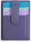 DUDU Porta Carte di Credito in Pelle Multicolore Sottile Slim Uomo Donna con 9 Slot e Chiusura di Sicurezza Mauve