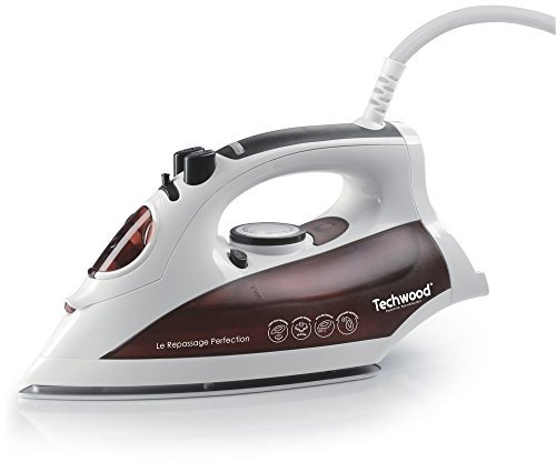 Techwood Fer À Repasser Marron et Blanc