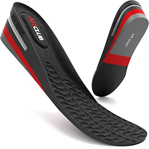 6FT CLUB Premium-Höhenerhöhungseinlegesohle, 3 Stufen Höhenerhöhung, Herrenschuheinlagen, 6 cm Absatz-Einlagen für Hi-Tops, Universelle Größe