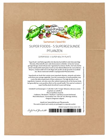 Super Foods - Samenset mit 5 supergesunden Pflanzen für die bewusste Ernährung