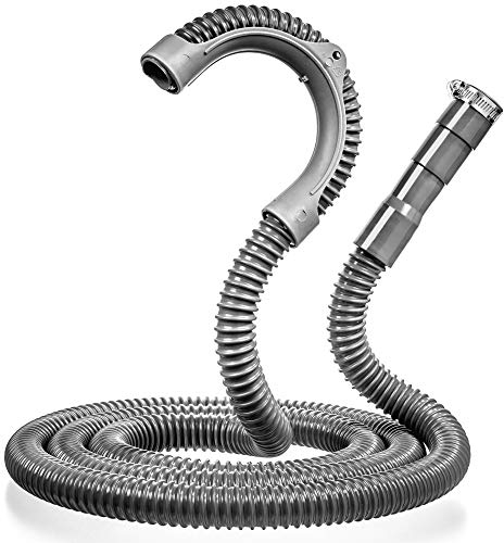 Tuyau de vidange universel pour machine à laver – Tuyau de vidange de 3 m – Tuyau de vidange ondulé et flexible – Tuyau de rechange pour lavelinge – Tuyaux de rondelle renforcés avec collier (10)