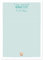 Him & I® - Notizblock Mermaid Stuff - DIN A6 | 50 Blatt - Merkliste - To Do Liste - Merkzettel Block - Einkaufsliste - Tagesplaner - Wochenplaner - Rückruf Notiz - liebevoll gestalteter Notizblock