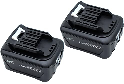 GOLEMON® 2 X BL1041B Batteria di ricambio per Makita 4ah BL1040B BL1020B DF031D DF0331D TD110D JR103D JR105D HSS01D HP332D DC10SB DC10WA 197339-1 Batteria (12V 4000mAh)