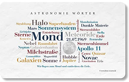 Frühstücksbrettchen Astronomie Wörter