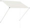 vidaXL Toldo de Funcionamiento con Manivela Manual Retráctil de Patio Lona Parasol de Porche Jardín Sombra Exterior Terraza 100x150 cm Color Crema
