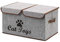 Morezi Cat Toy Storage Box with Lid Basket Organizer - Perfect Collapsible Bin for Living room, Playroom, Closet, Home Organization - LightGray - Cat