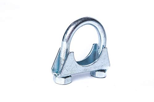 NovaNox German Engineering® Bügelschellen M8 Stahl verzinkt Ø 43-44mm Rohrbügelschelle Befestigungsschelle Auspuffschellen Rohrschellen Auspuff Reparatur Schelle Abgasanlage/Ø 43-44mm