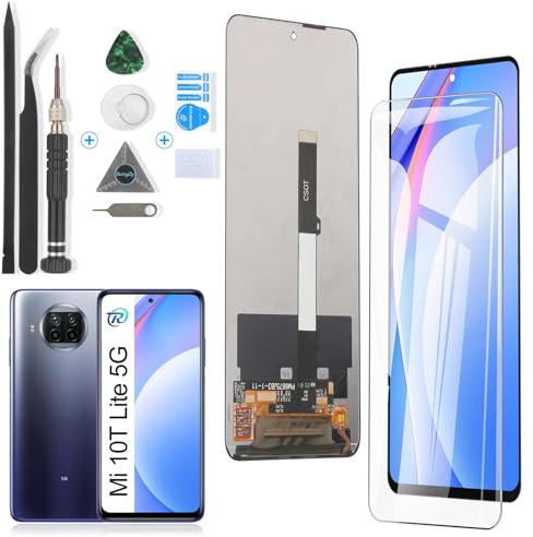 RongZy para Xiaomi Mi 10T Lite 5G Reemplazo de Pantalla Táctil LCD+Compatible con Redmi Note 9 Pro el Kit de Herramientas de la Pantalla de Montaje del Teléfono(5G Version)