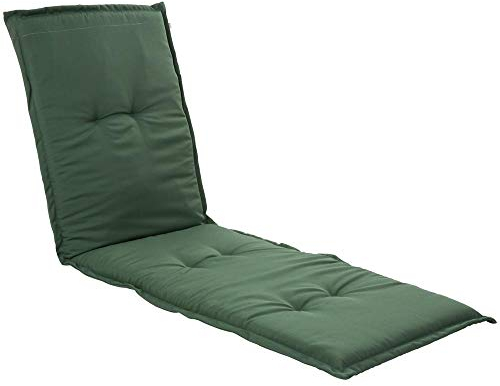 PATIO Liegepolster Malaysia Liege 190 x 60 x 5 cm Polsterauflage Liege Auflage Polster Gartenliege Liegestuhlauflage Liegenauflage gesteppt dunkelgrün