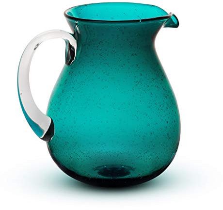 Caraffa in vetro con manico Memento Originale Petrolio