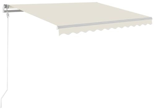 vidaXL Tenda da Sole Retrattile Automatica 300x250 cm Crema