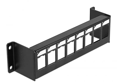Delock Keystone Halterung 8 Port Panel Aufbau