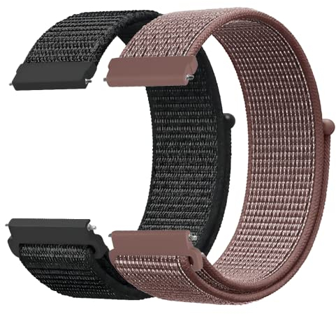 LYYLTX Nylon Fabric Uhrenarmbänder 20mm/22mm Armband für Herren Damen Ersatzband Schnellverschluss Smartwatch Sport Uhren Ersatzarmband Einstellbares Soft Breathable Watch Strap